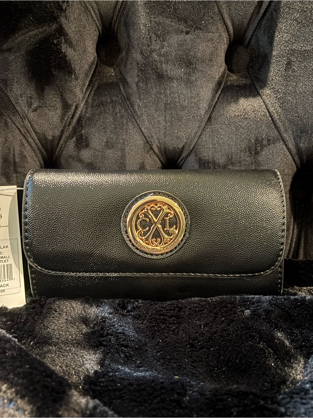 Christian Lacroix - Black clutch purse/wallet.